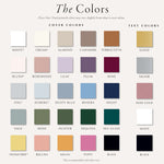 Wedding Guest Book Color Chart Cora Belle
