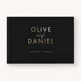 Black Wedding Guest Book Cora & Belle