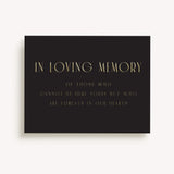 The Charity | Wedding Table Signage