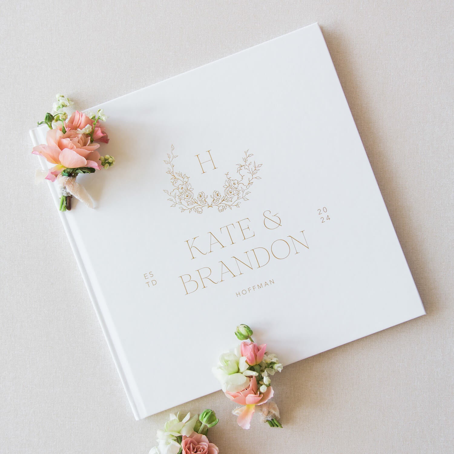 Large Floral Guest Book Cora And Belle