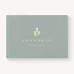 Monogram Wedding Guest Book