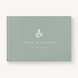 Monogram Wedding Guest Book