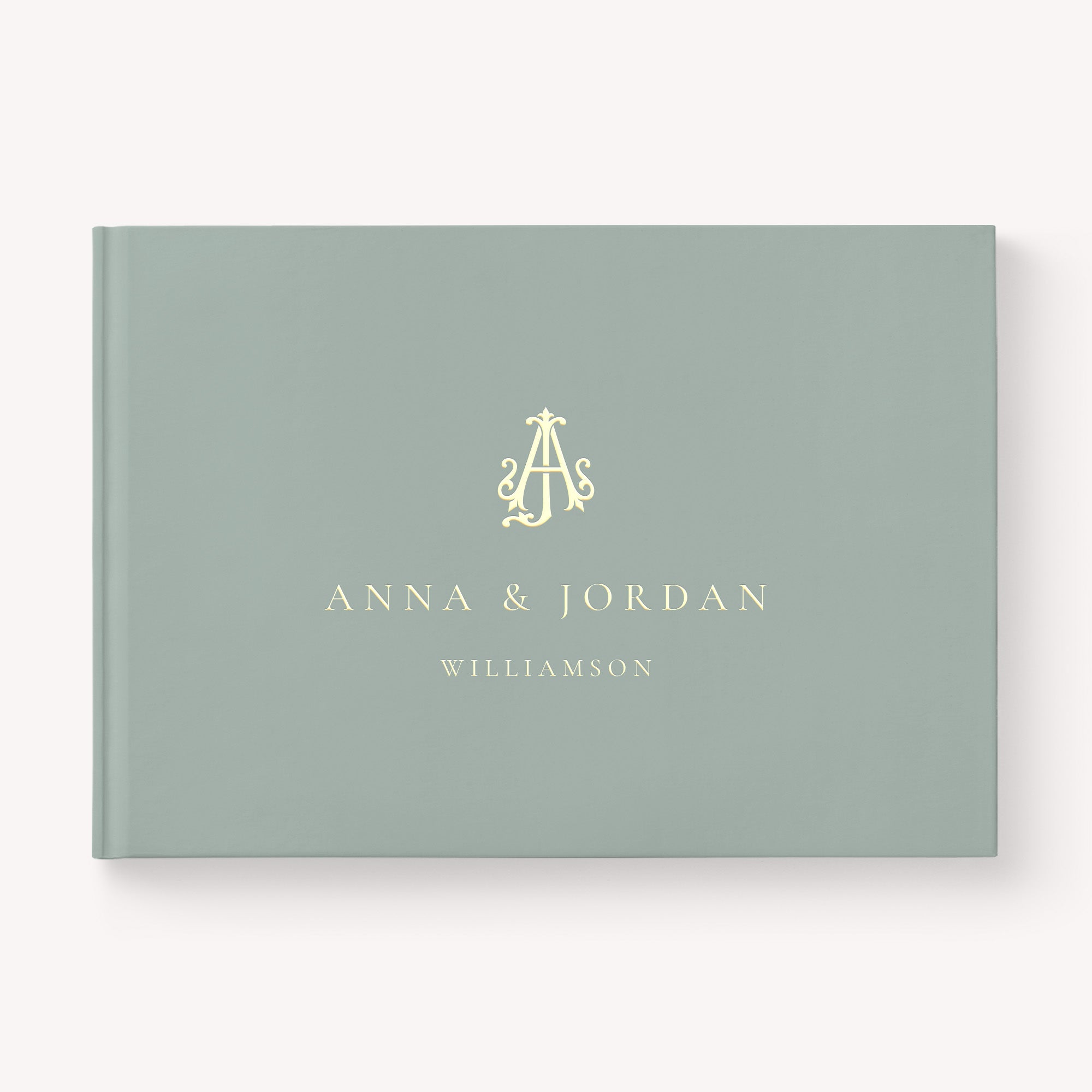 Monogram Wedding Guest Book