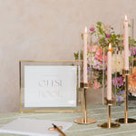 White Wedding Guest Book Sign